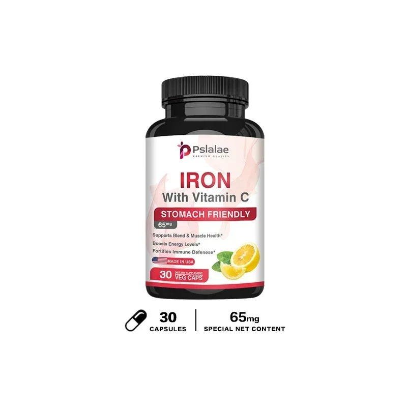 4-in-1 Calcium Supplement for Women & Men – Bone & Heart Health Support with Vitamin D3, K2 & Iron, Boosts Immunity & Energy