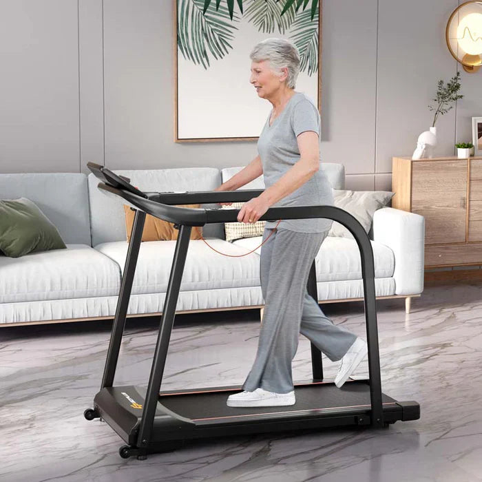 2.5 HP Walking Treadmill for Senior with Long Handrail, 300 lbs Capacity, Recovery Fitness Exercise Machine