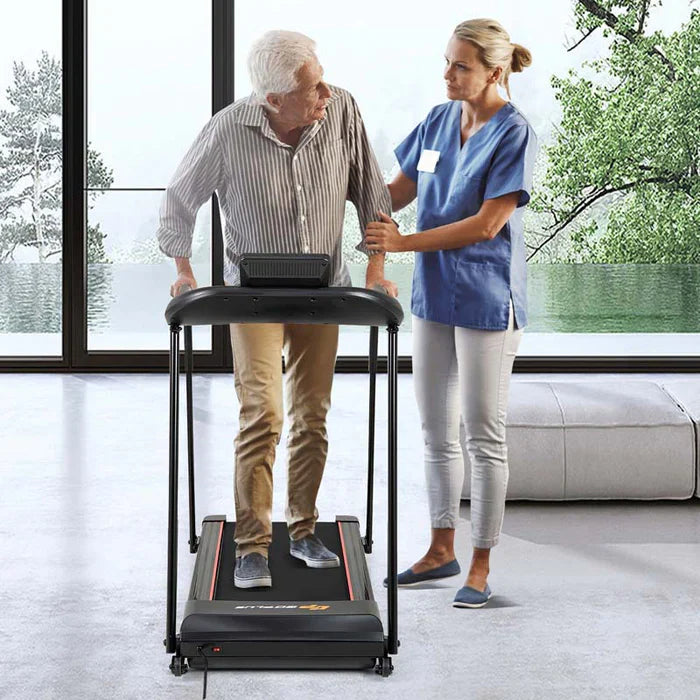 2.5 HP Walking Treadmill for Senior with Long Handrail, 300 lbs Capacity, Recovery Fitness Exercise Machine